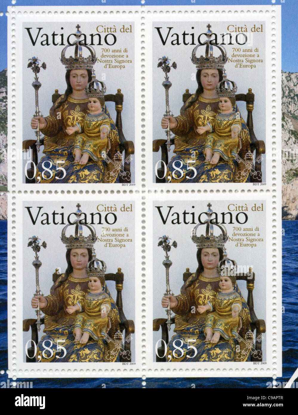 Vatican postage stamps Stock Photo Alamy
