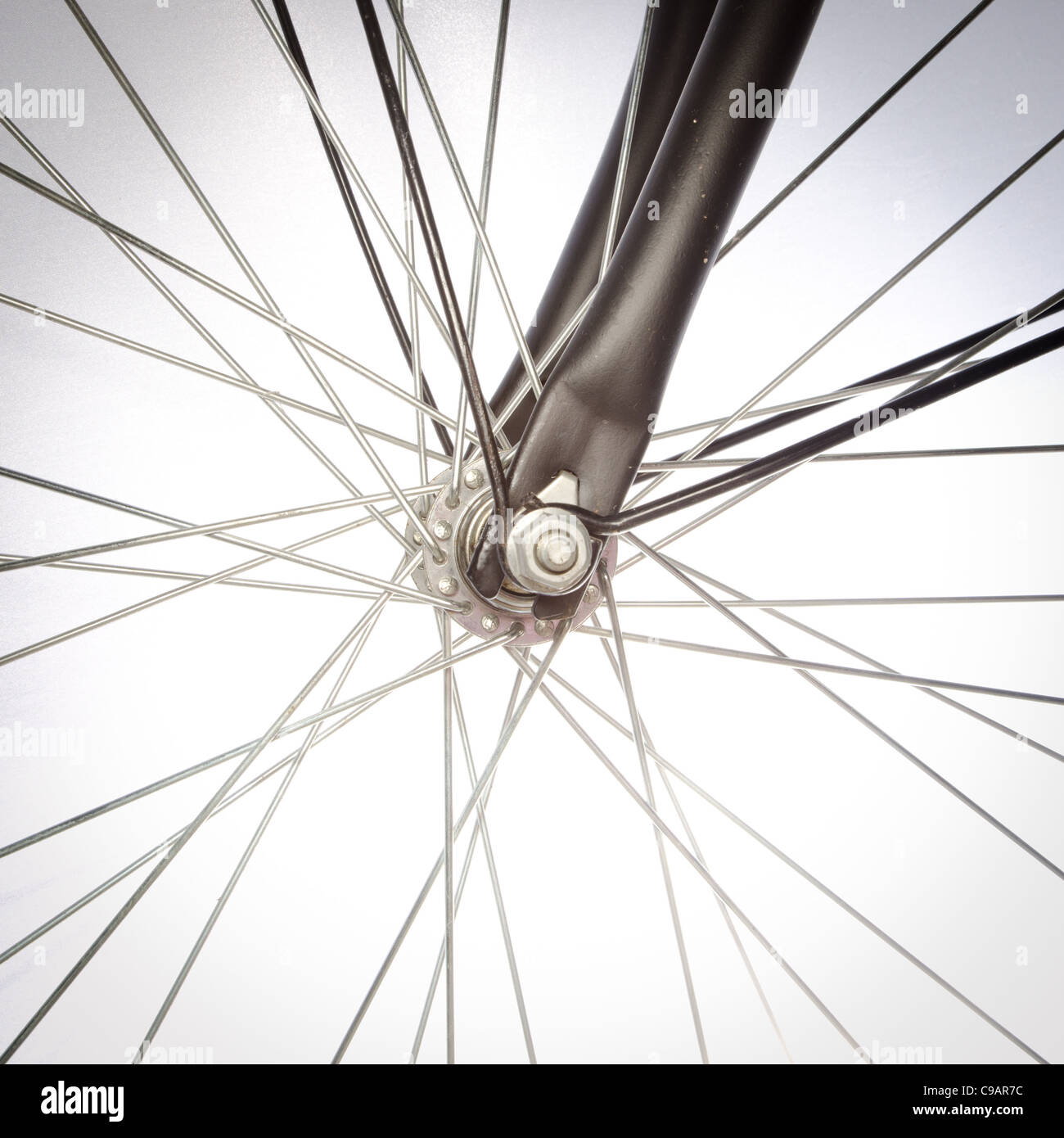 bicycle detail isolated on white Stock Photo - Alamy