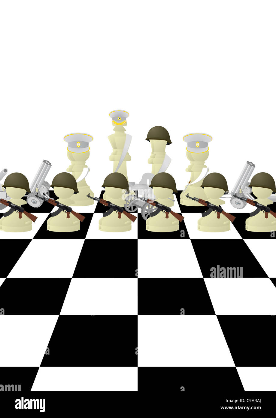 Machine Gun Chess Machine gun queen hi-res stock photography and images - Alamy