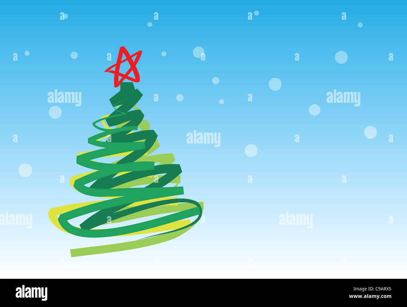 christmas greetings card drawings illustrations Stock Photo