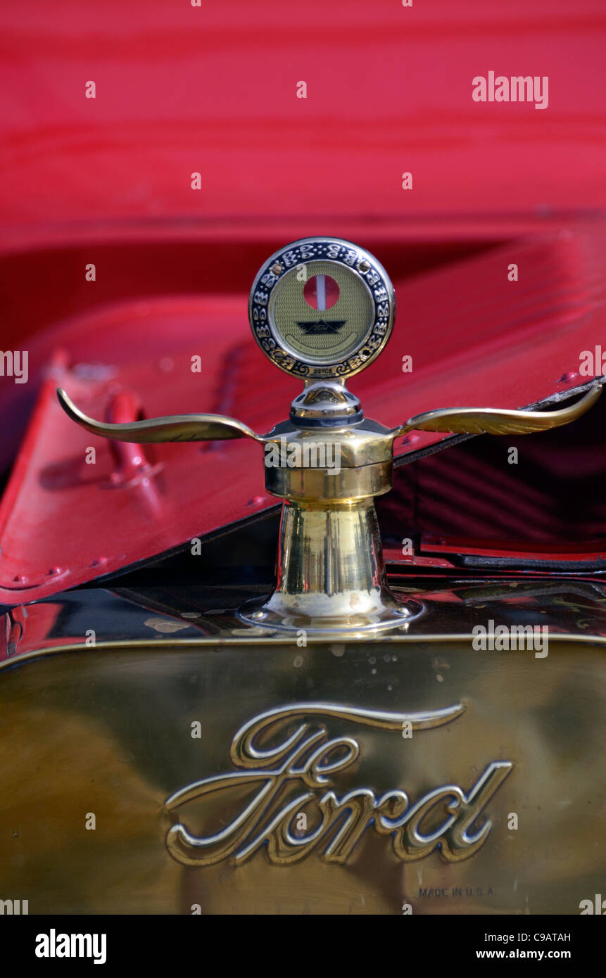 Model T Ford Radiator Temperature Gauge Stock Photo Alamy