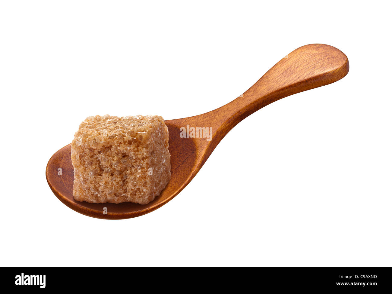 Wood Sugarcane Spoon Isolated on a white background Stock Photo Alamy