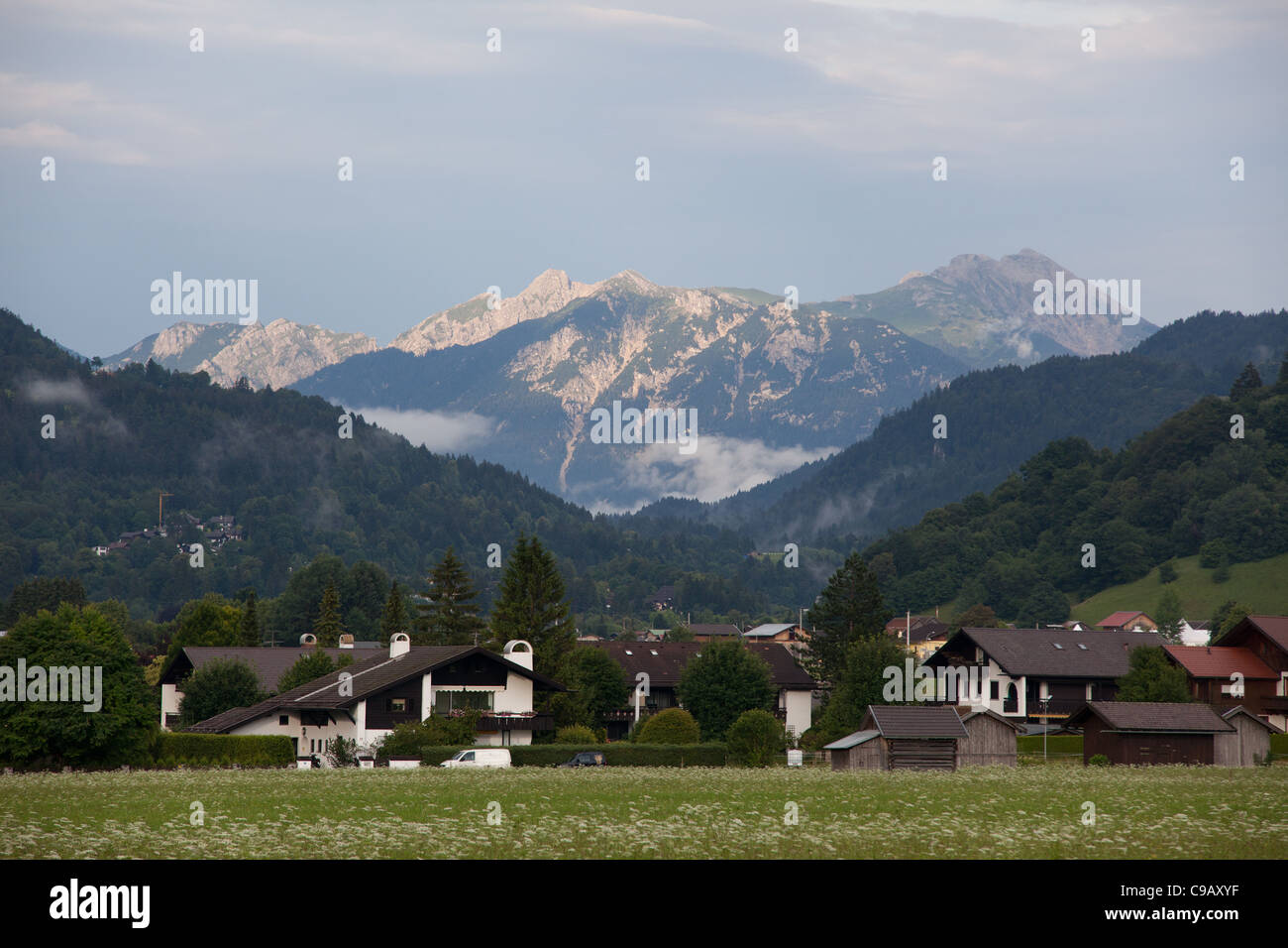 Mountain in Garmisch-Partenkirchen, Germany Stock Photo