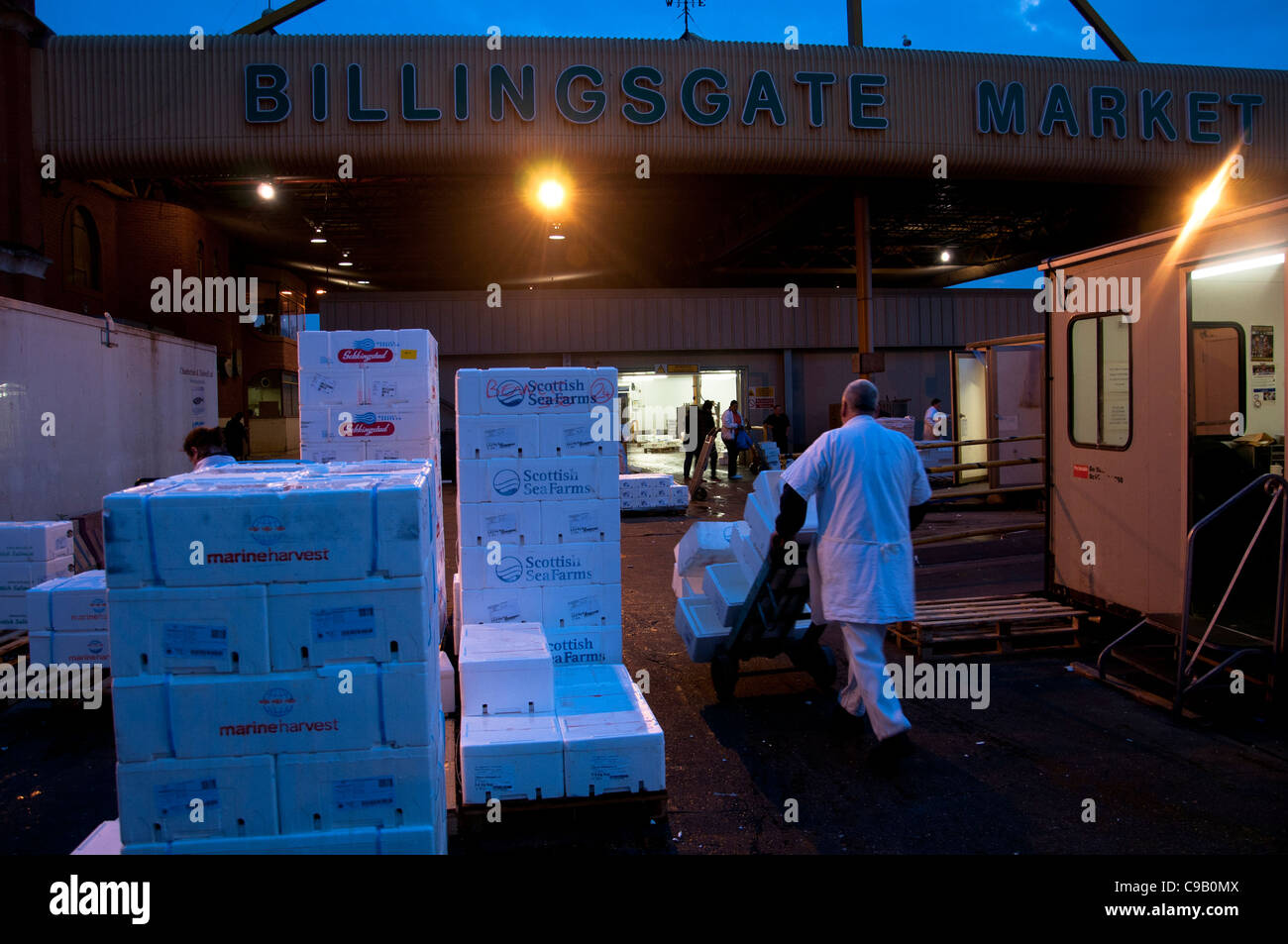 Billingsgate Fish Market Stock Photo Alamy