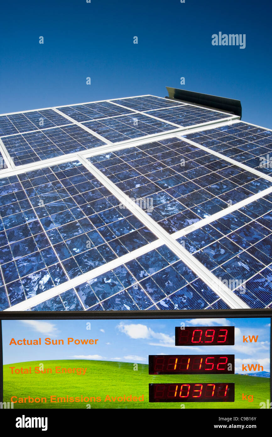 Solar voltaic panels in new South Wales, Australia. Stock Photo