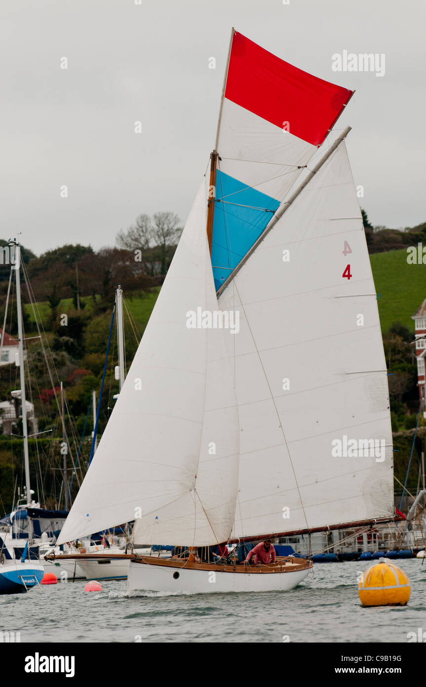 Falmouth Working Boat Race at the Falmouth Oyster Festival 2011 Stock