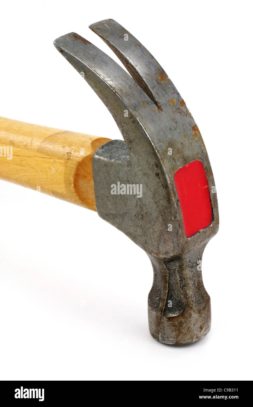 a hammer with white background Stock Photo