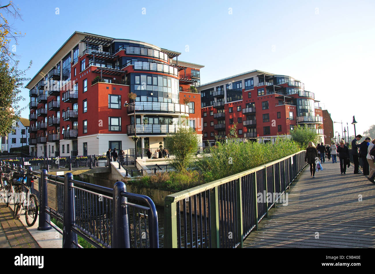 Riverside apartment buildings, Kingston upon Thames, Royal Borough of