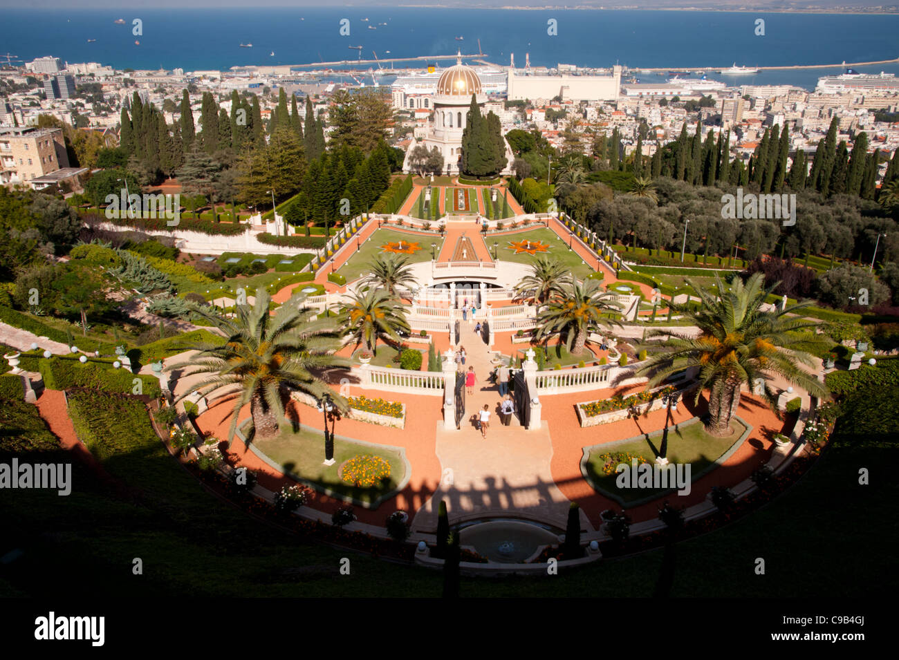 Bahai Shrine Gardens In Haifa High Resolution Stock Photography and ...