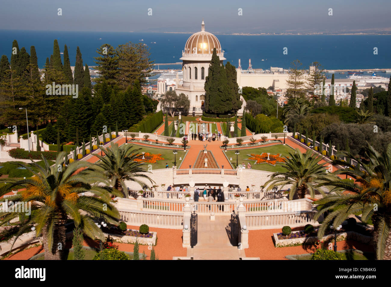 Bahai Shrine Gardens In Haifa High Resolution Stock Photography and ...