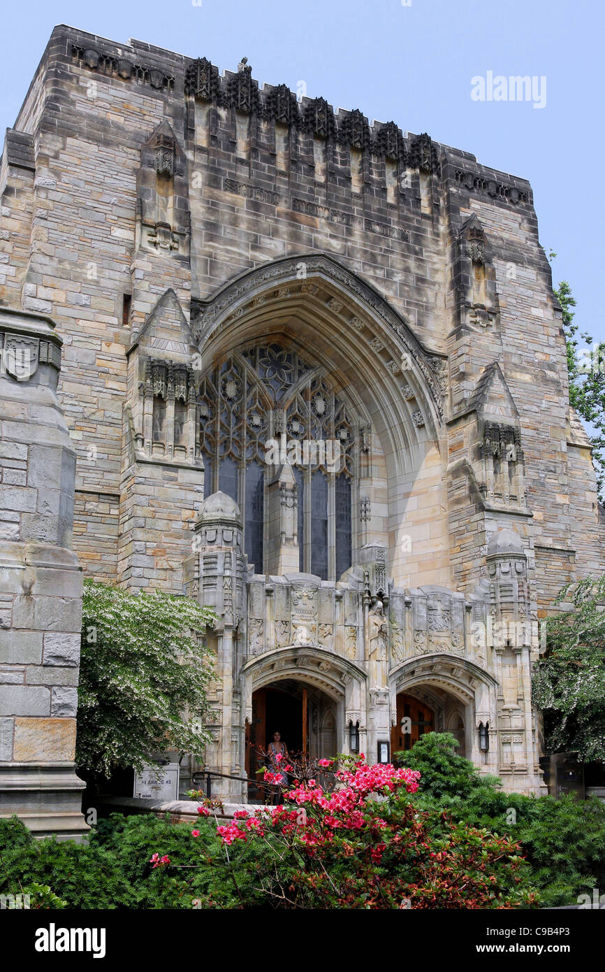 Yale University Library entrance Stock Photo Alamy