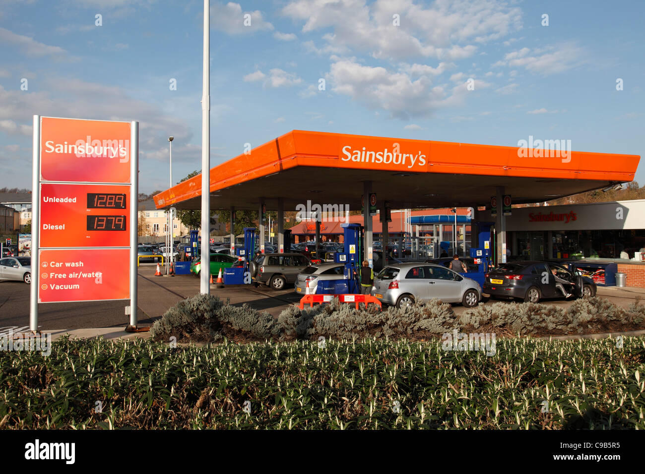 Sainsburys petrol station hires stock photography and images Alamy