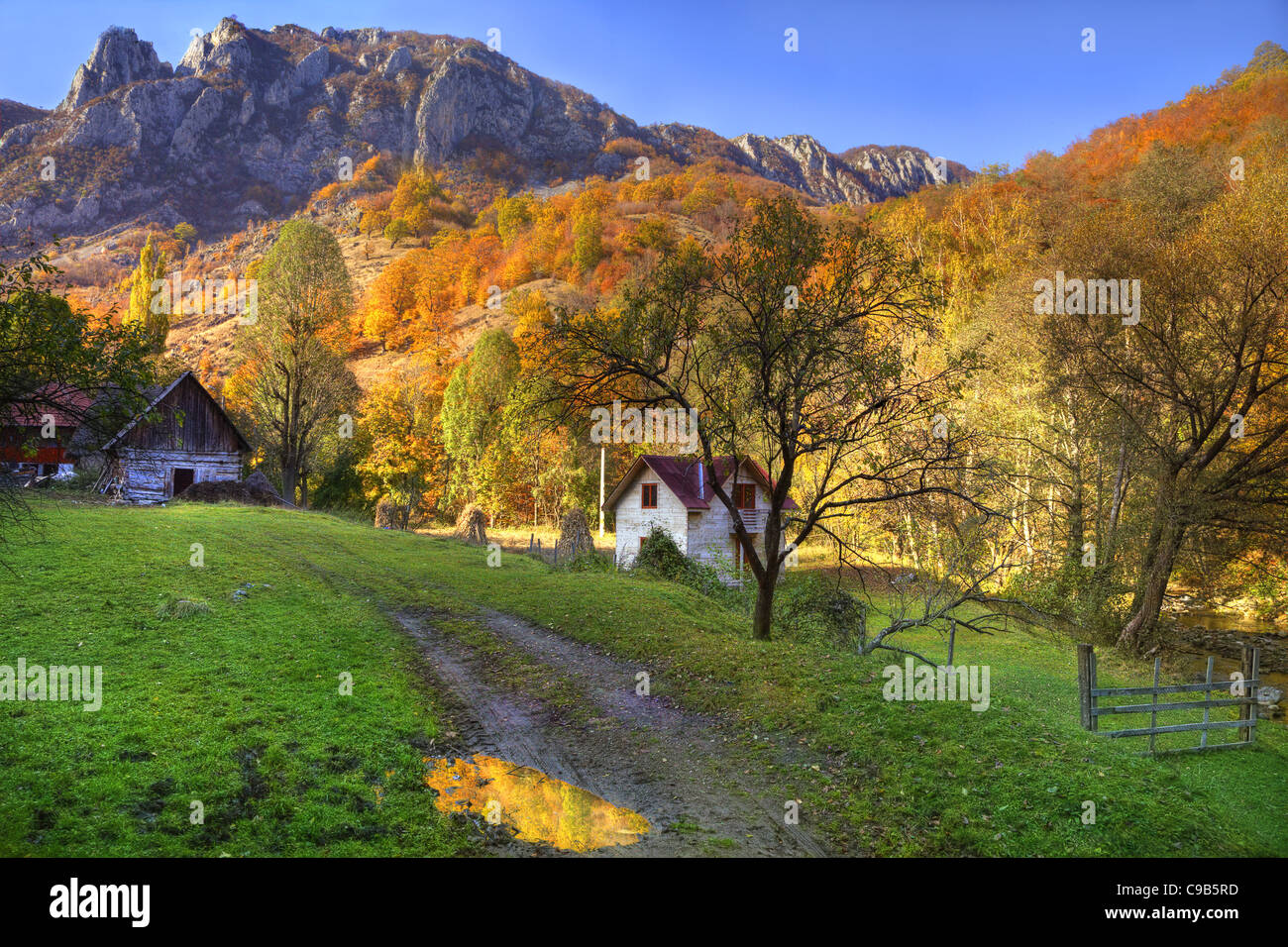 Beautiful rural autumn landscape in Stock Photo - Alamy