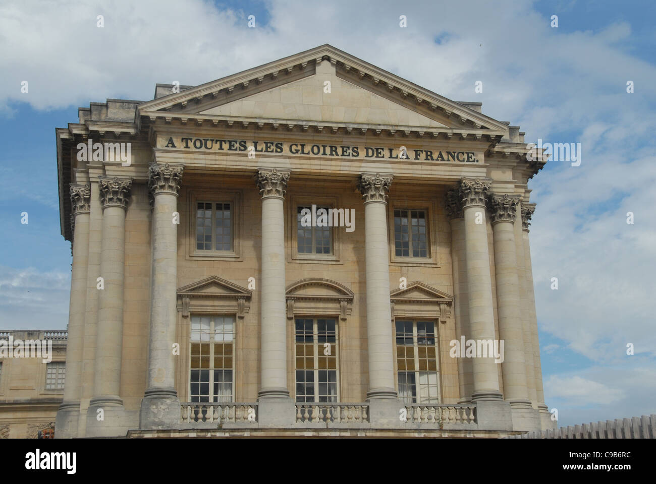 Museum of Louis-Philippe in the Cour Royale of Château de Versailles, dedicated to all the glories of France Stock Photo