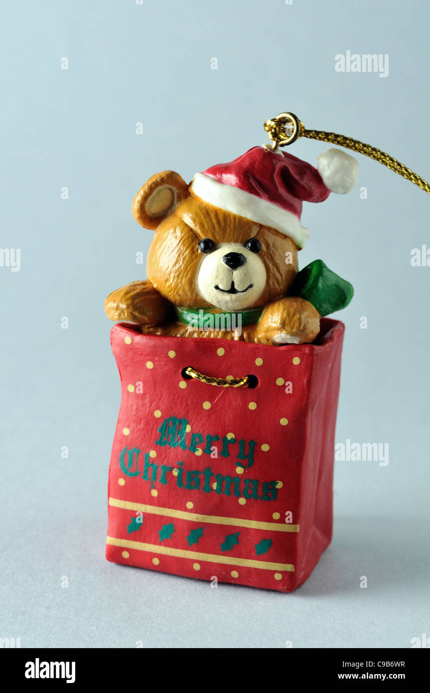 Bear .Ornament of Christmas tree Stock Photo Alamy