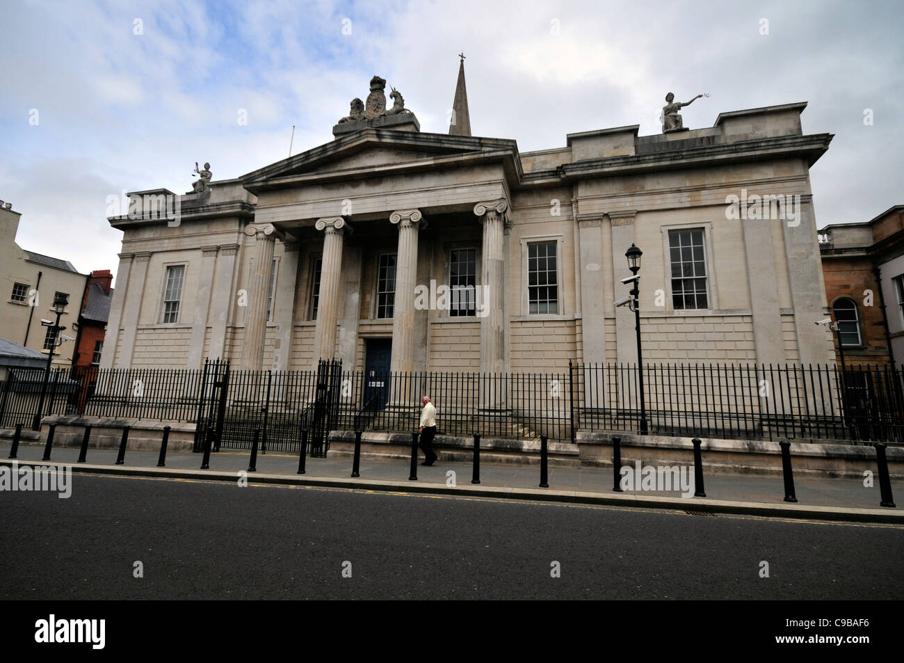 Londonderry Court House, Bishop Street, Londonderry, Northern Ireland. Build in 1817. Stock Photo