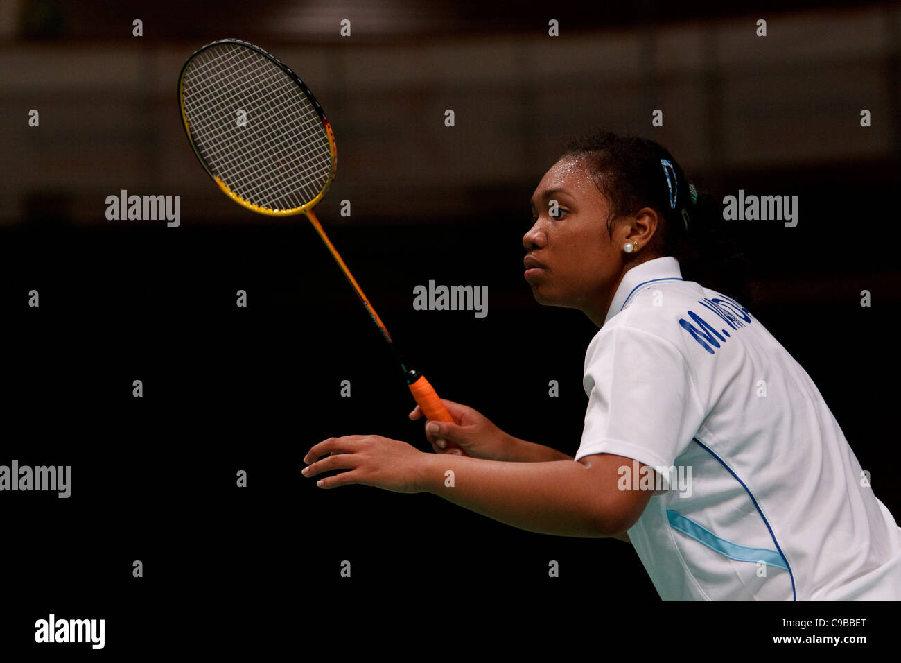 Badminton player Mireille van Daal from Suriname Stock Photo - Alamy