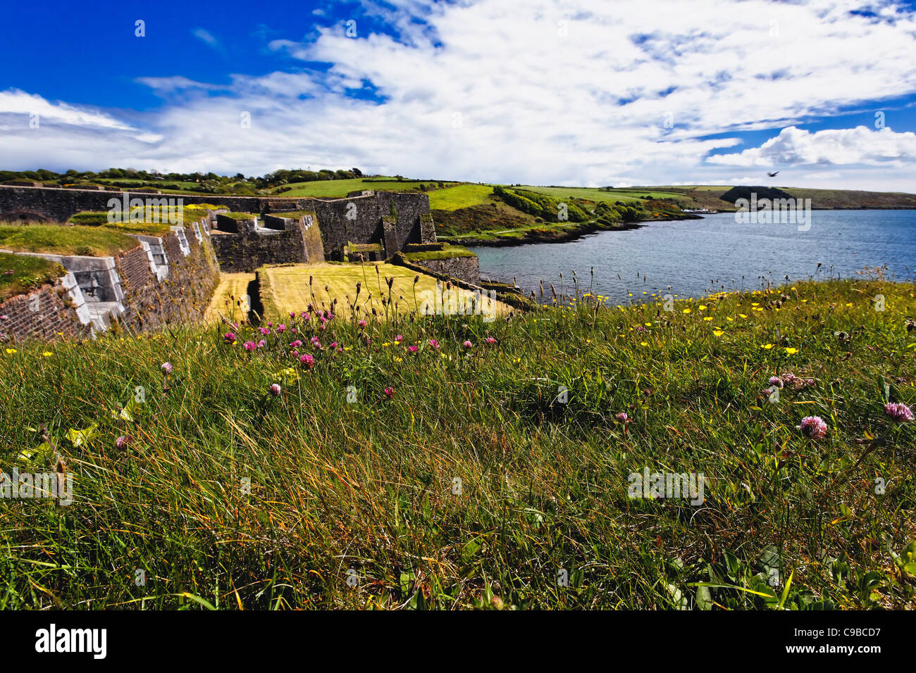 Walls of a Fort, Fort Charles, Kinsale, County Cork, Republic of Ireland Stock Photo