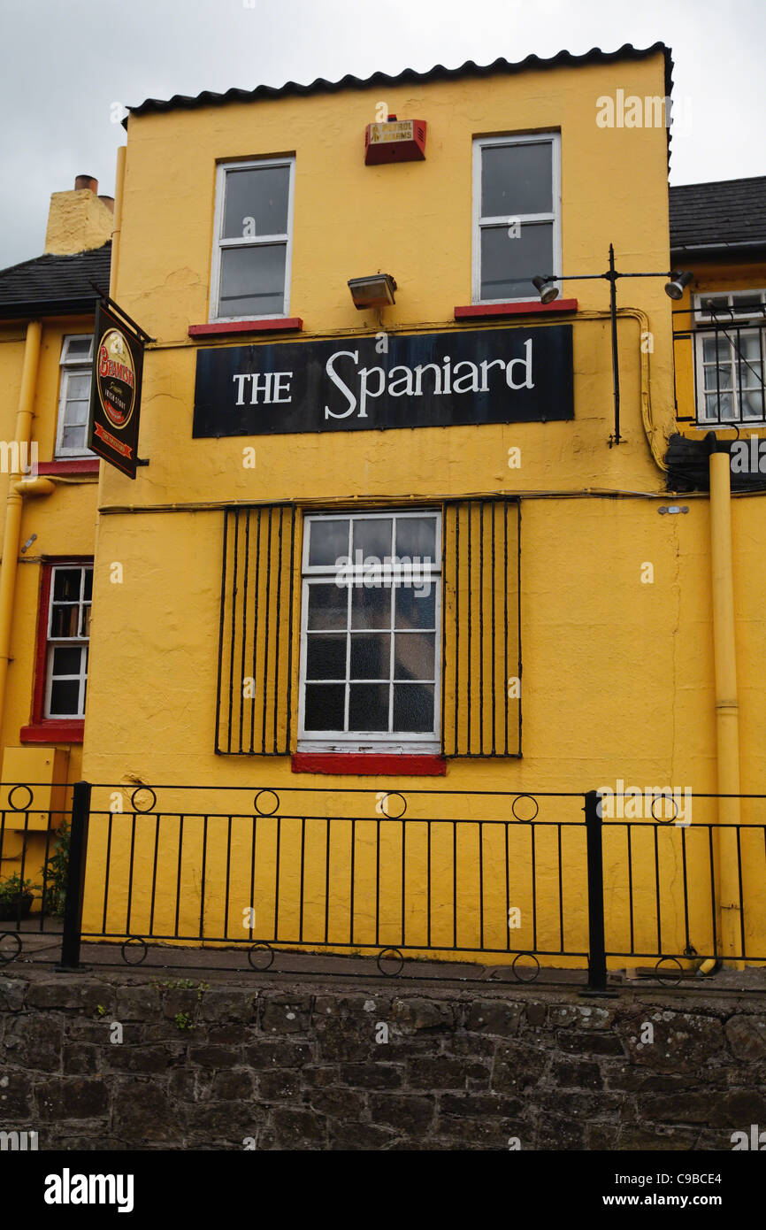 Exterior View of a restaurant Building, The Spaniard, Scilly, Kinsale Co.Cork, Ireland Stock Photo