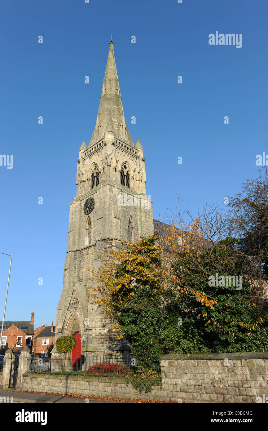 St John's Church, Gateford Road, Worksop Nottinghamshire, England Stock