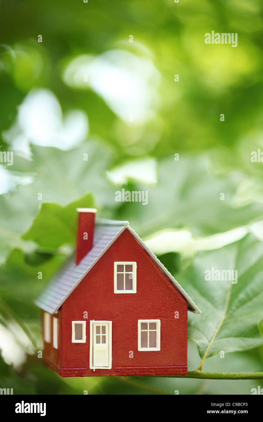 Image showcasing House in the trees Stock Photo - Alamy