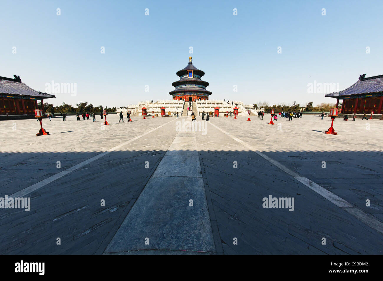 Inner Square with the Hall of Prayer for Good Harvests , Temple of Heaven, Beijing, China Stock Photo