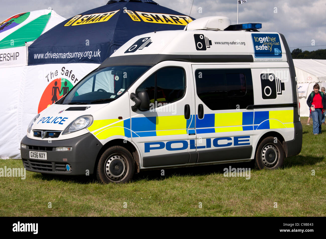 Police camera van on the drive smart stand at Dunsfold Wings and Wheels  2011 Stock Photo - Alamy