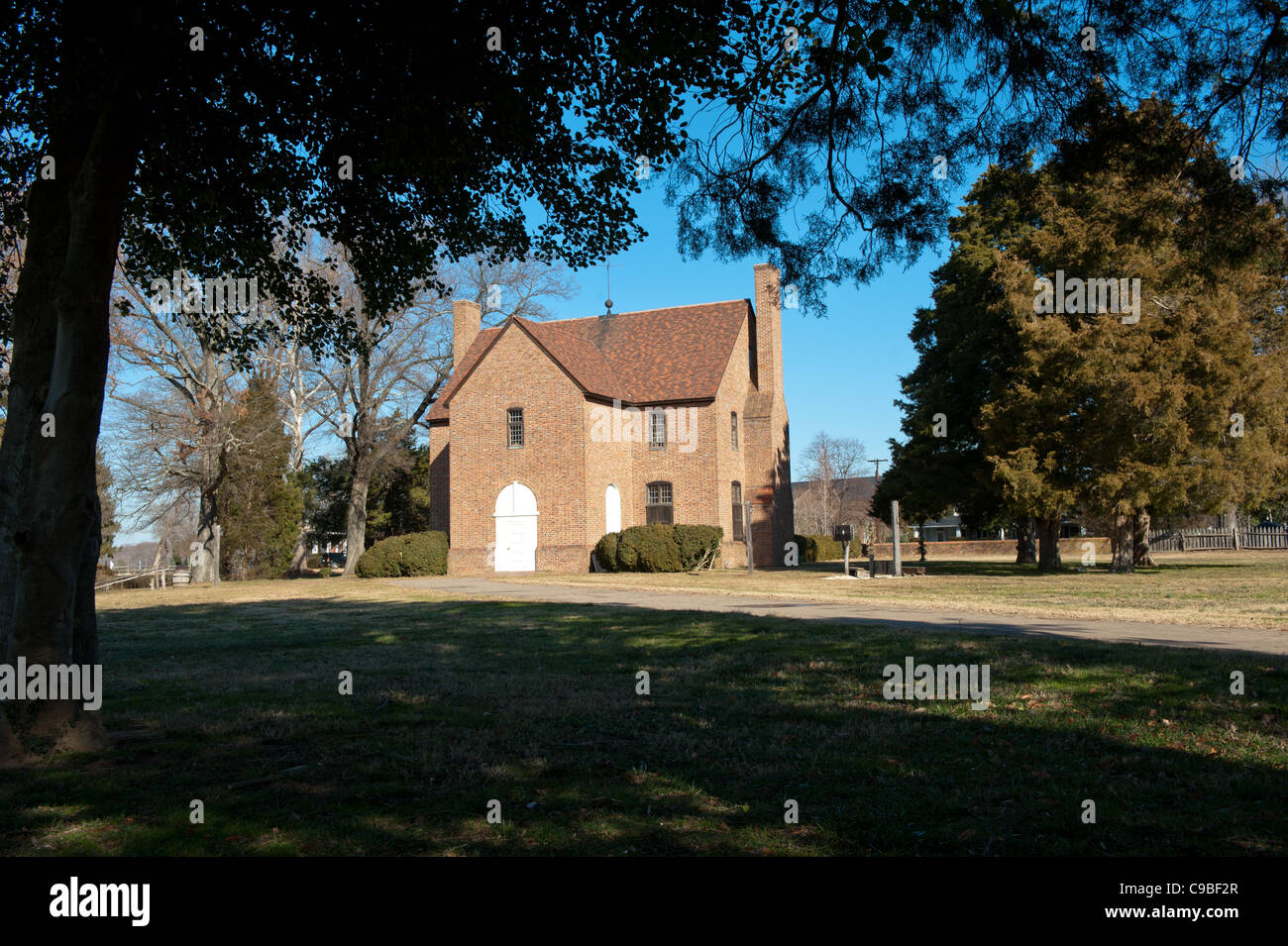 Historic Maryland State House in St Mary's County, Maryland Stock Photo