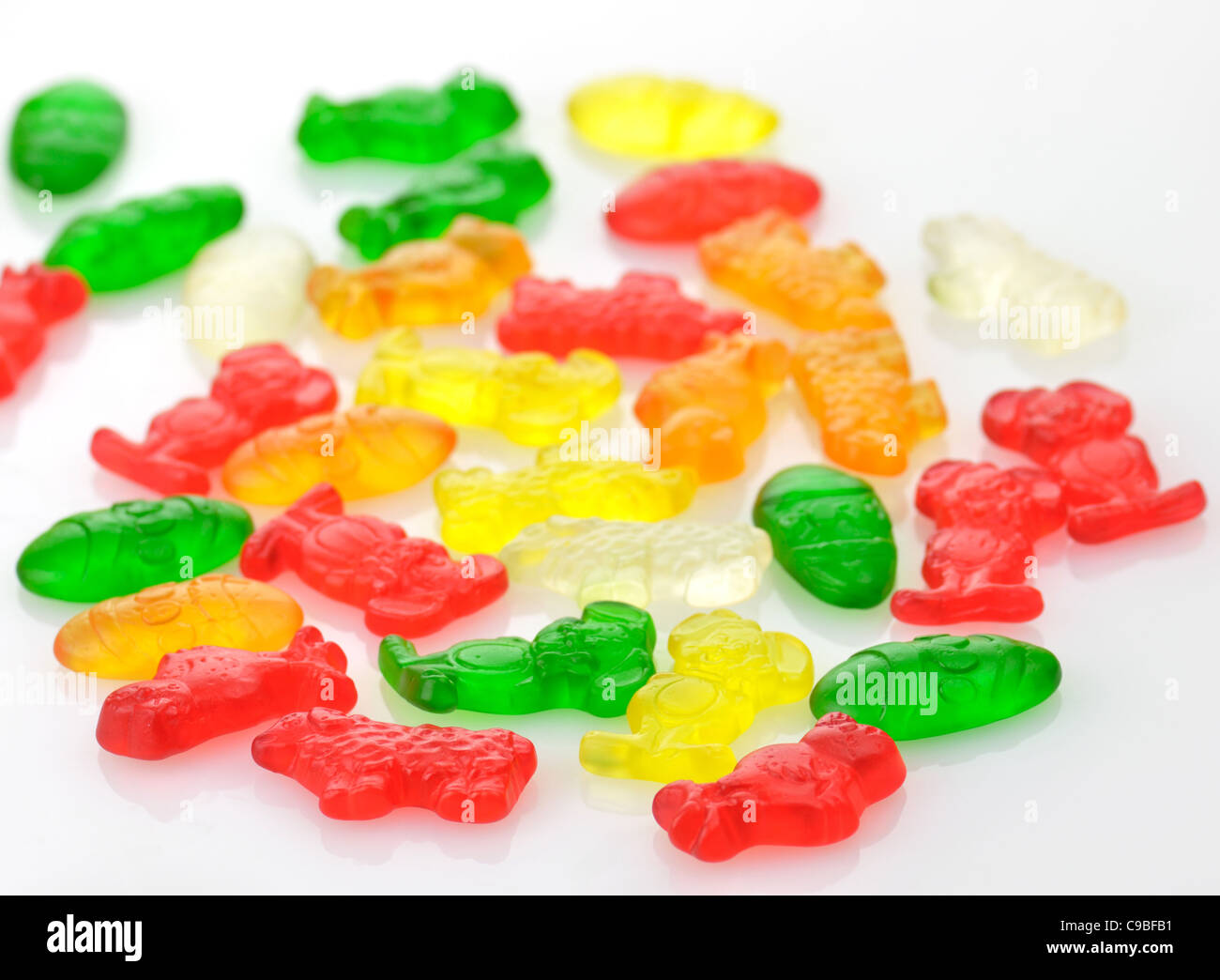Yellow jelly candies hi-res stock photography and images - Alamy