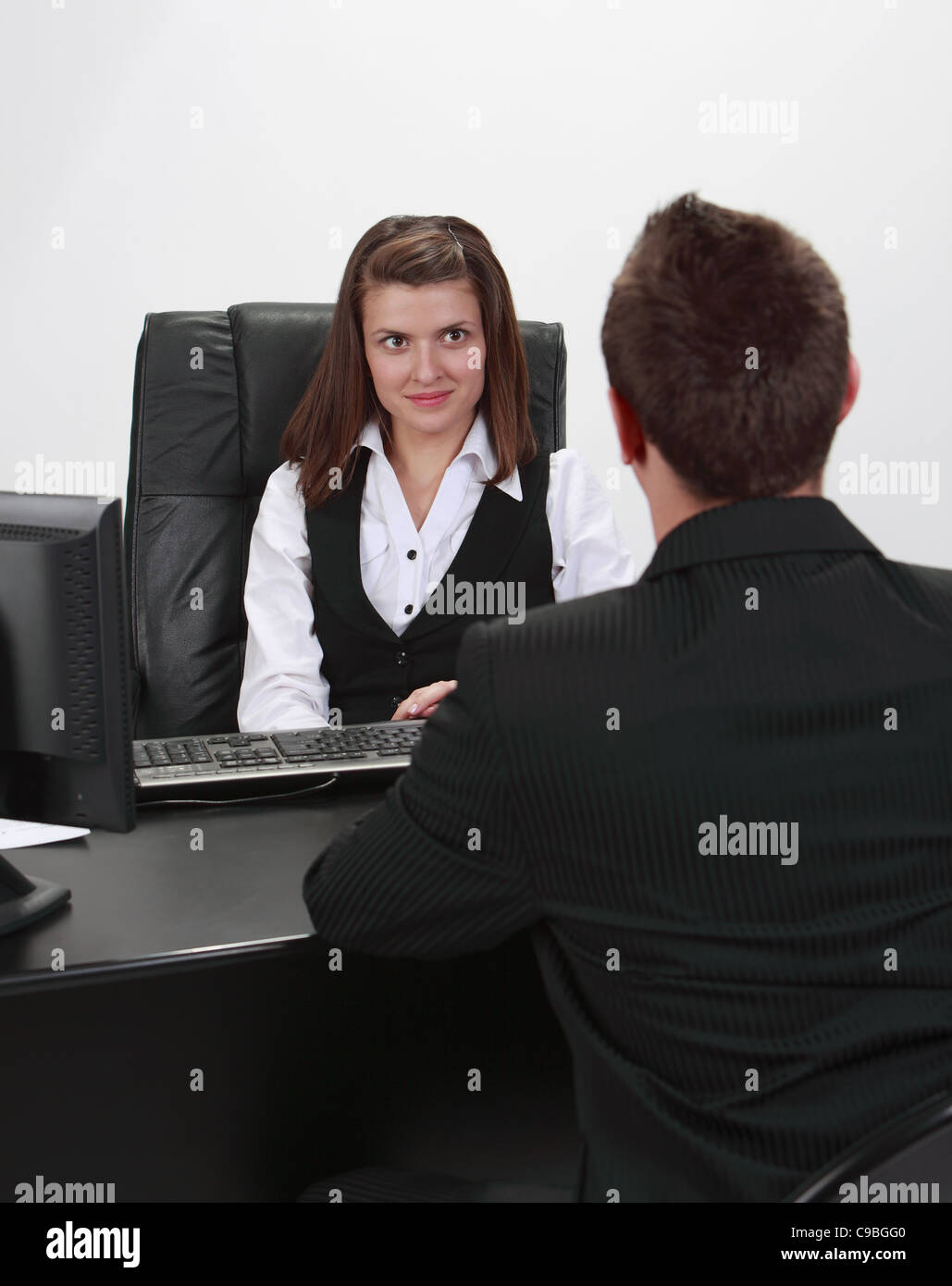 Office Innerview Job interview colleagues meeting hi-res stock photography and images ...
