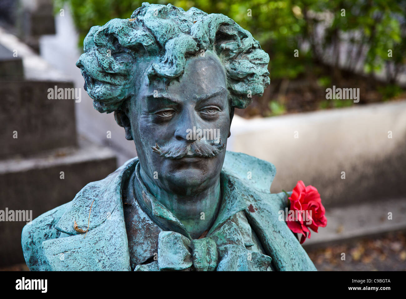 Paris, the André Gill grave in the Pére Lachaise cemetery Stock Photo