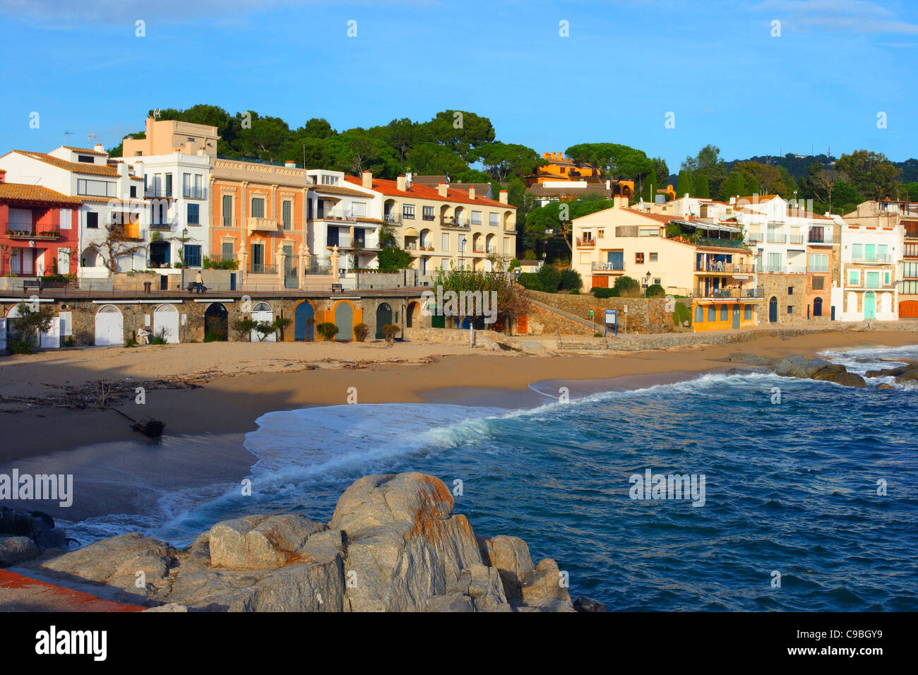 Calella de Palafrugell view. Costa Brava. Girona Province. Catalonia. Spain Stock Photo