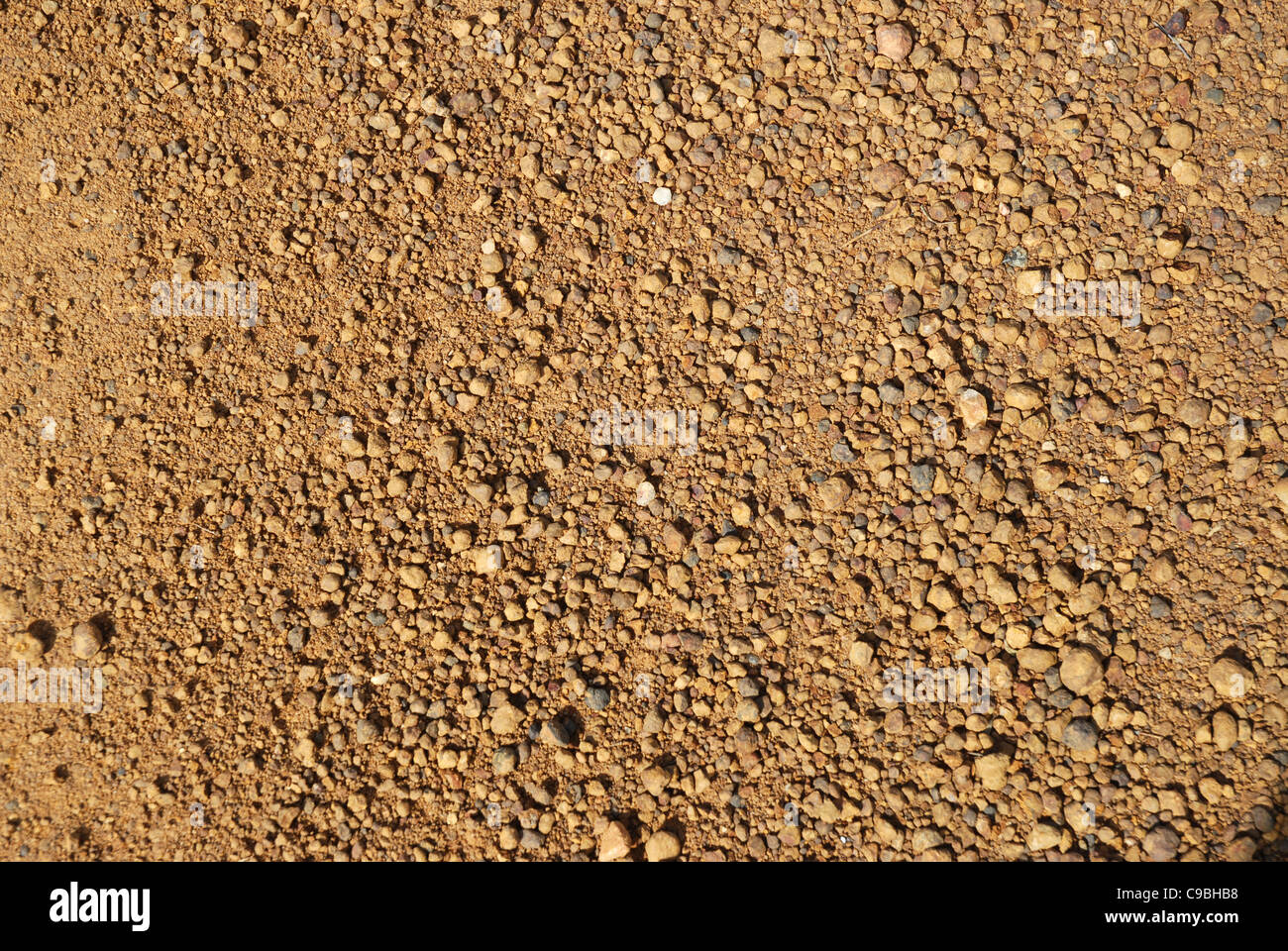 surface of red dirt track, Western Australia WA Australia Stock Photo