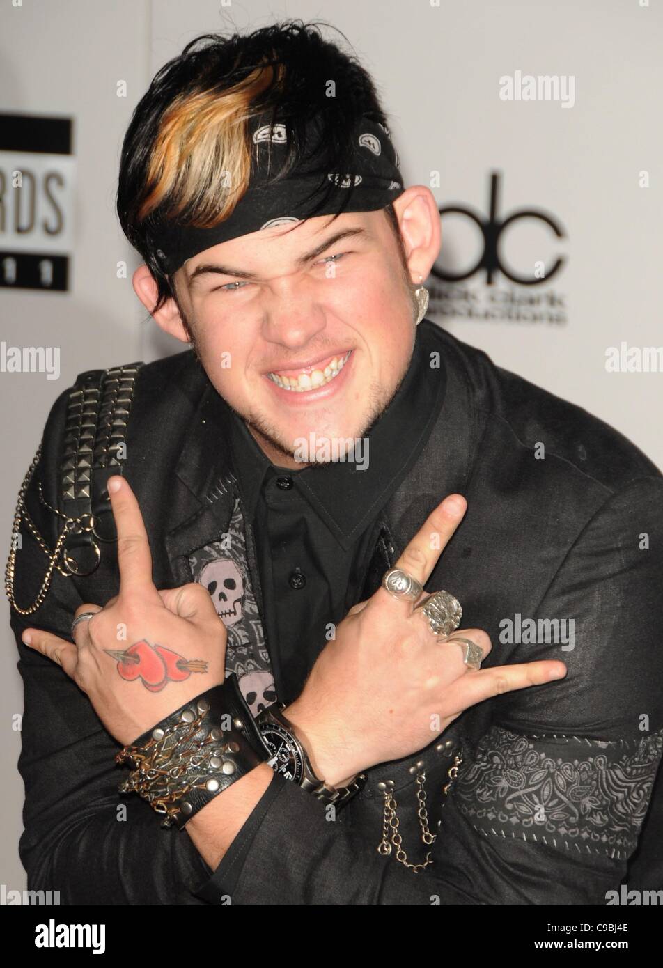 James Durbin at arrivals for The 38th Annual American Music Awards - ARRIVALS, Nokia Theatre at L.A. LIVE, Los Angeles, CA November 20, 2011. Photo By: Dee Cercone/Everett Collection Stock Photo