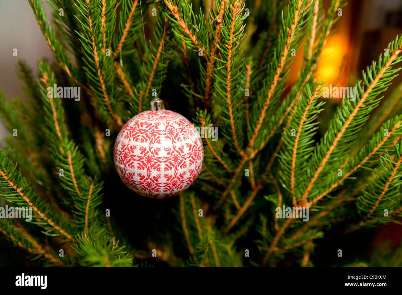 Ball on a Christmas tree Stock Photo Alamy
