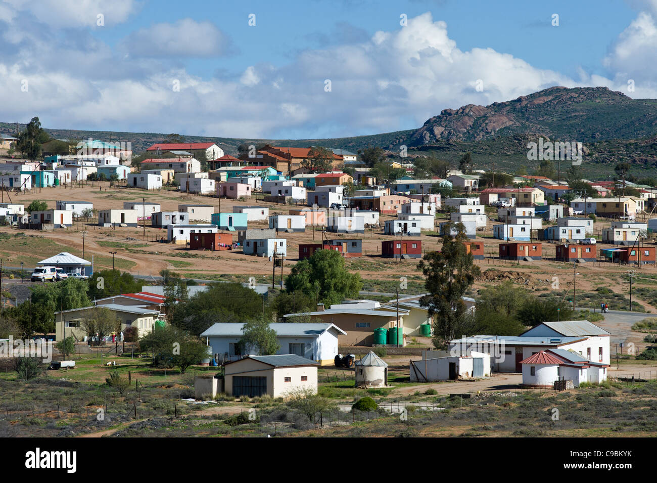 Housing project along N7 in Namakwaland South Africa Stock Photo