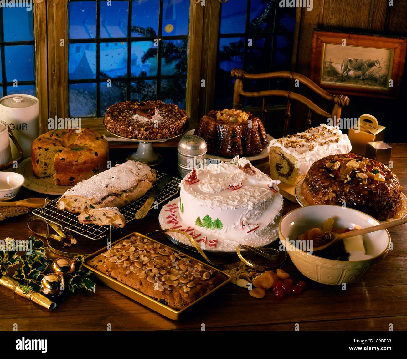 Christmas baking Stock Photo