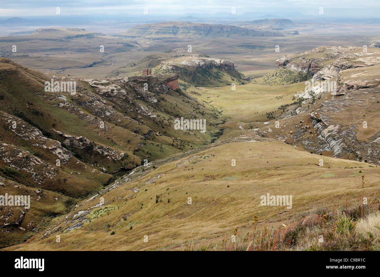 View of Maluti Mountains, Golden Gate Highlands National Park, Free State Province, South Africa Stock Photo