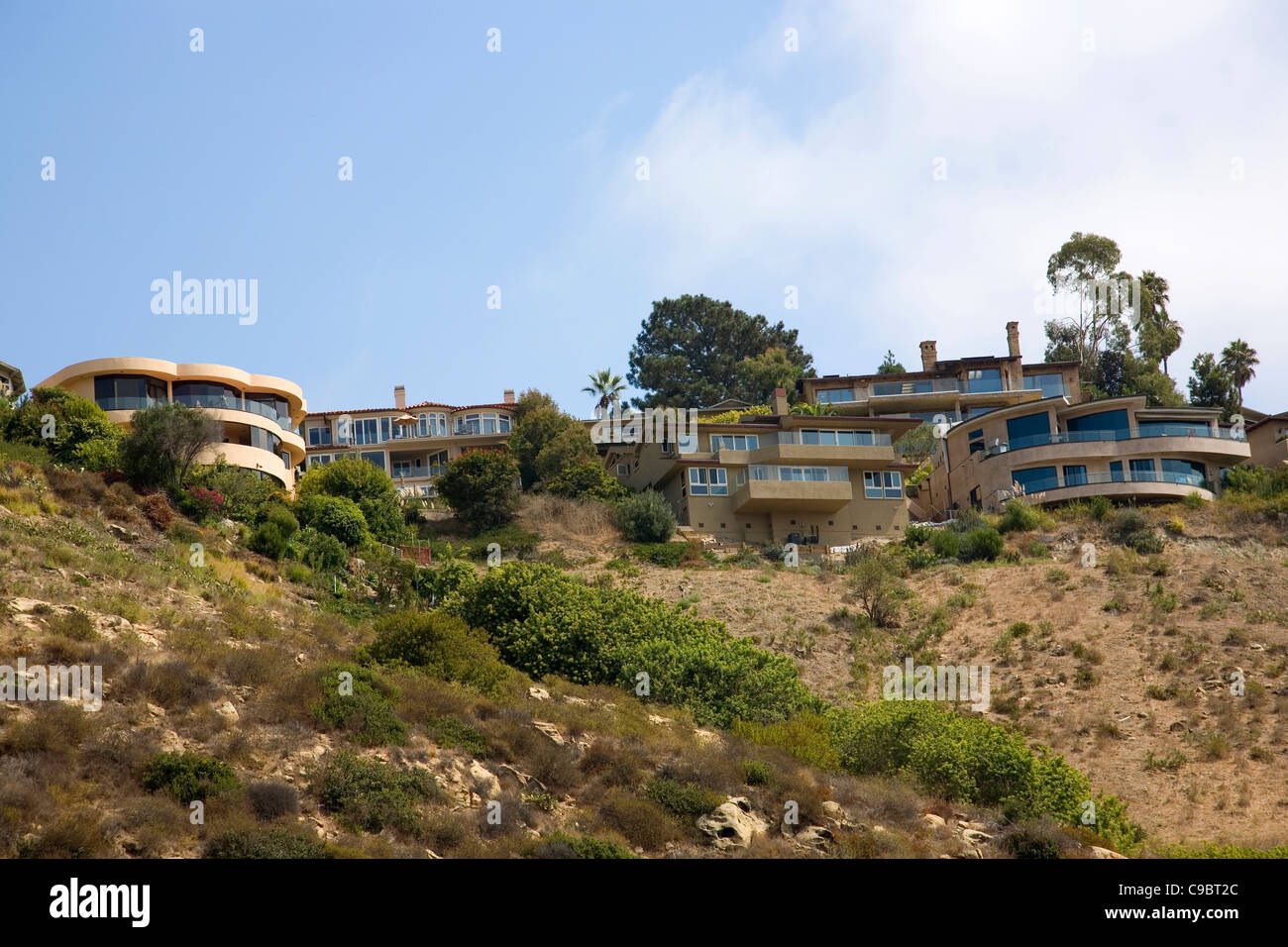 Luxury hilltop homes in Laguna Beach CA Stock Photo Alamy
