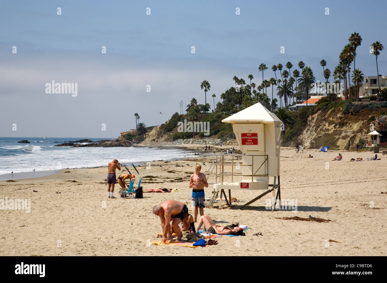 Laguna Beach Main Beach CA Stock Photo Alamy