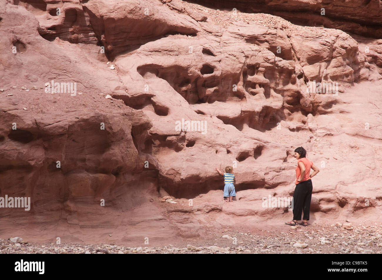 Two year baby boy mountain climbing Stock Photo Alamy