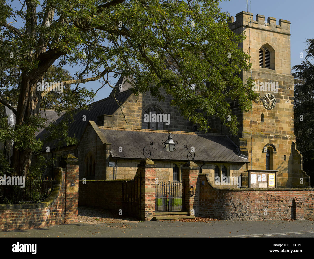 12th century St Oswalds village Church Sowerby near Thirsk North