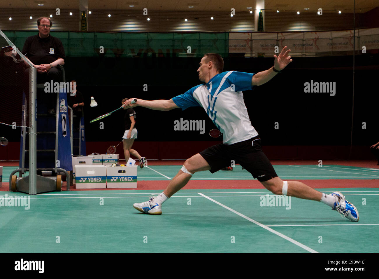 Badminton player Przemyslaw Wacha from Poland Stock Photo