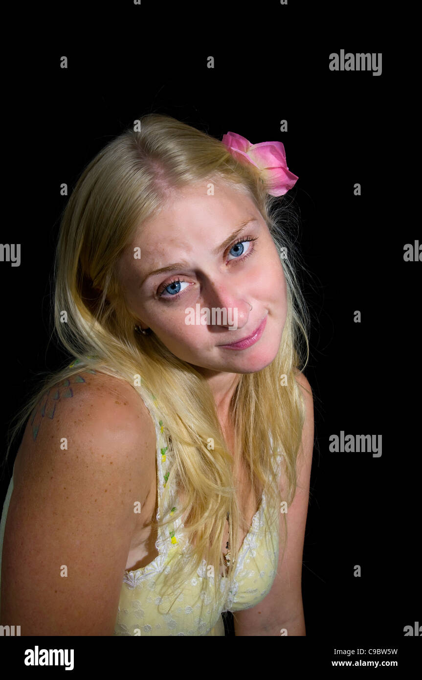 Emotive woman sad hi-res stock photography and images - Alamy
