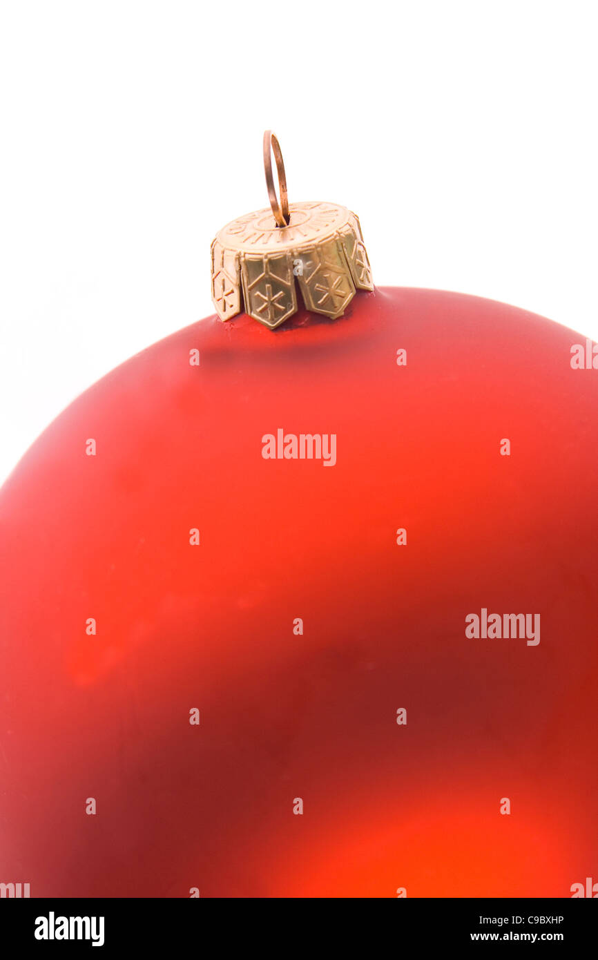 Christmas ball isolated on white background Stock Photo - Alamy