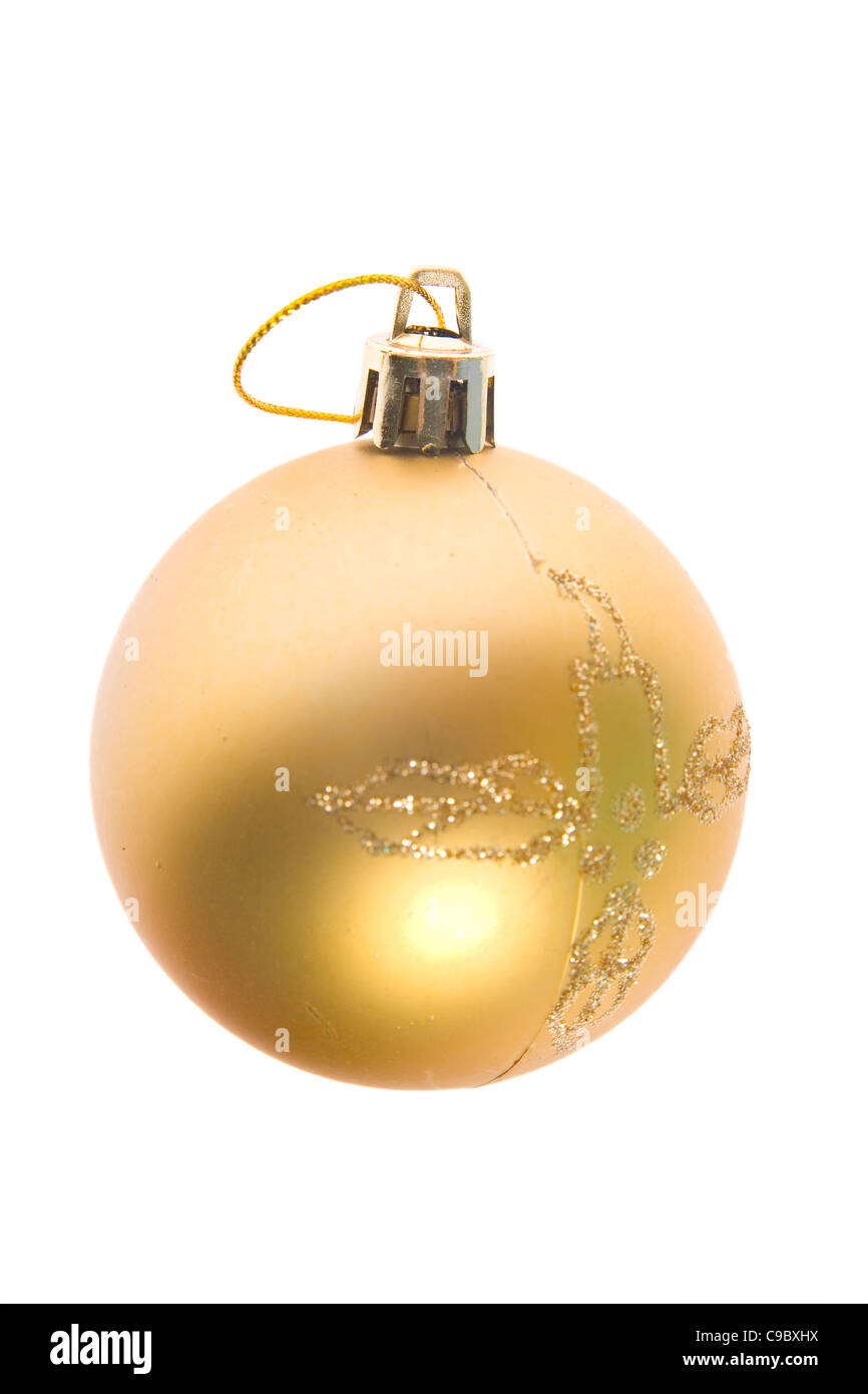 Christmas ball isolated on white background Stock Photo - Alamy