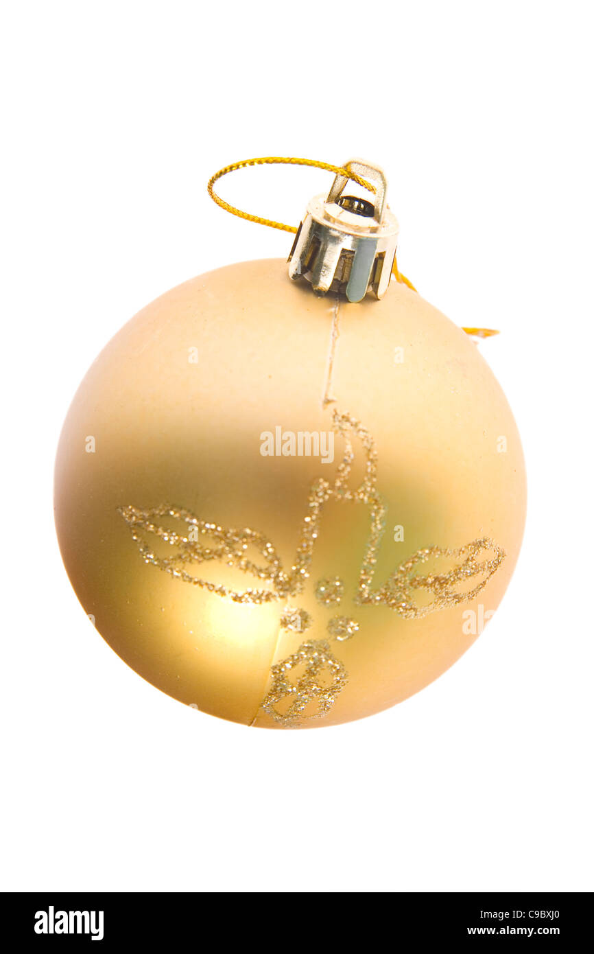 Christmas ball isolated on white background Stock Photo - Alamy