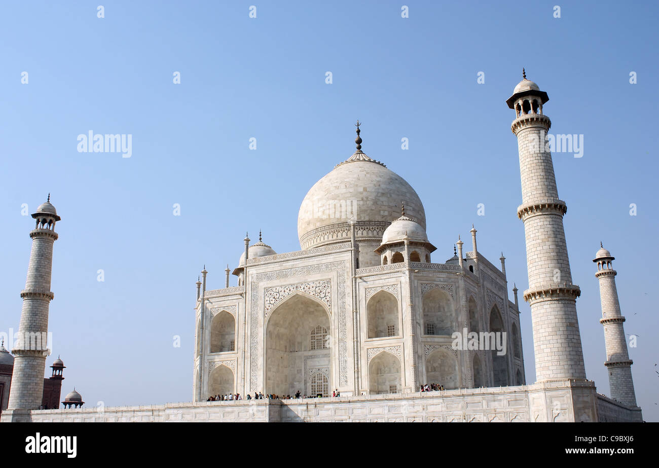 Taj Mahal , India, ancient wonder of the world Stock Photo