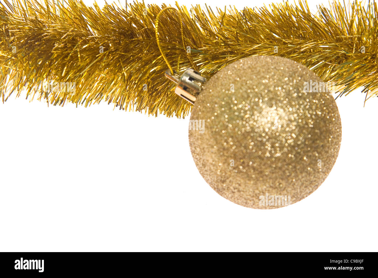 Christmas ball isolated on white background Stock Photo - Alamy