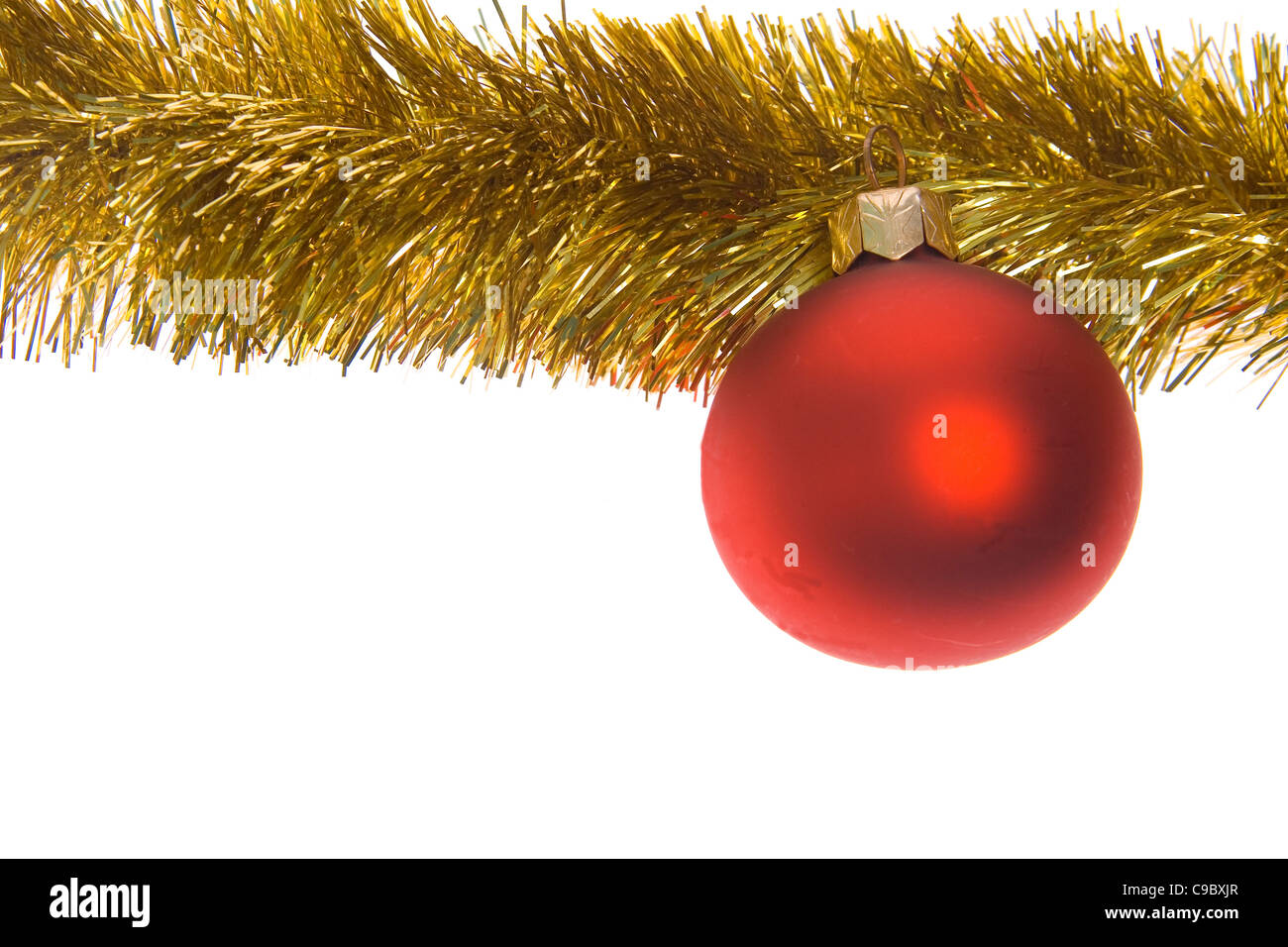Christmas ball isolated on white background Stock Photo - Alamy